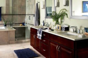 Updated Bathroom Cabinets & Flooring | Atlas Kitchen & Bath